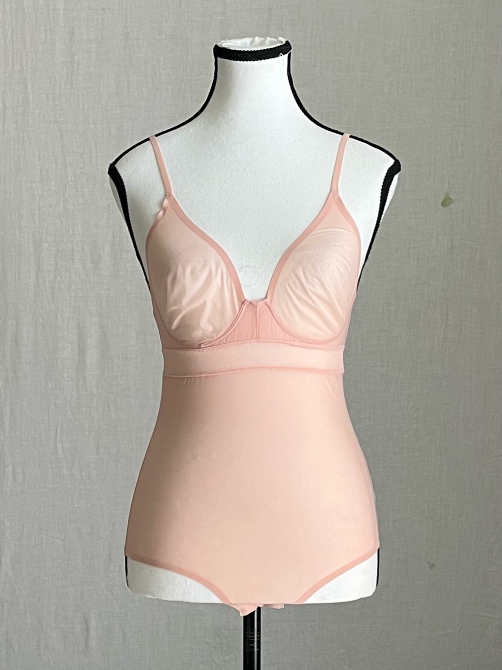 Stella McCartney - Sheer Pale Pink Bodysuit - Medium
